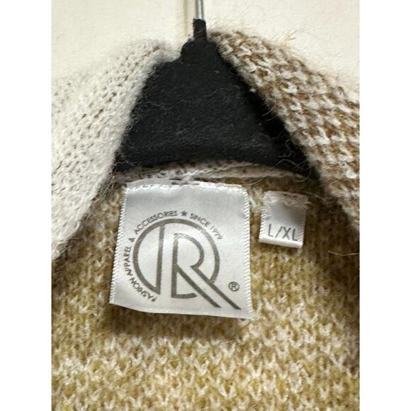 Fashion Apparel Women's Neutral Zebra Open Cardigan Size L/XL - Picture 4 of 6